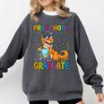 Kids Preschool Graduate Dinosaur Trex Preschool Graduation Comfort Colors Sweatshirt Pepper