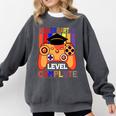 Kindergarten Graduation Level Complete Gamer Graduation Kids Comfort Colors Sweatshirt Pepper