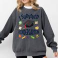 Kindergarten Graduation Shirt I Survived Kindergarten Comfort Colors Sweatshirt Pepper