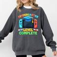 Kindergarten Level Complete Graduation Class 2025 Gamer Boys Comfort Colors Sweatshirt Pepper