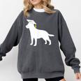 Labrador Retriever Graduation Dog Graduate For Men Women Kids Comfort Colors Sweatshirt Pepper