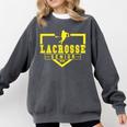 Lacrosse Senior Night Lacrosse Senior 2026 Graduation 20 Comfort Colors Sweatshirt Pepper