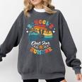 Last Day Of School Groovy Graduation School's Out For Summer Comfort Colors Sweatshirt Pepper