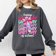 Last Day Of School Shirt Coquette Bow School Graduation Comfort Colors Sweatshirt Pepper
