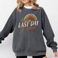 Last Day Of School Shirt For Teacher Kids Student Graduation Comfort Colors Sweatshirt Pepper