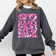 Last Day Of School Teacher Students School Graduation Groovy Comfort Colors Sweatshirt Pepper