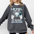 Last Days Of School Graduation Kindergarten Gamer Boys Kids Comfort Colors Sweatshirt Pepper