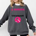 Lawyer Attorney Law School Graduation Female Women Comfort Colors Sweatshirt Pepper