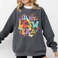 LCSW Grad Social Worker Graduation In My LCSW Era Comfort Colors Sweatshirt Pepper