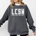 LCSW Licensed Clinical Social Worker Graduation Comfort Colors Sweatshirt Pepper
