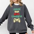 Level Complete Jr High School Graduation Grad Slogan T Shirt Comfort Colors Sweatshirt Pepper