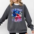 Life Meant To Fished Introvert Sayings Antisocial Quotes Comfort Colors Sweatshirt Pepper