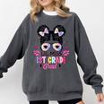 Lil Miss 1st Grade Grad Graduation Last Day Of 1st Grade Comfort Colors Sweatshirt Pepper