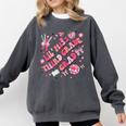 Lil Miss Third 3rd Grade Grad Graduation Last Day Girls Kid Comfort Colors Sweatshirt Pepper