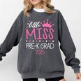 Little Miss Pre-K Grad Preschool Prek Graduation 2025 Comfort Colors Sweatshirt Pepper