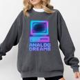 Lofi Reverie Analog Dreams Pixel 90s Desktop VHS Nostalgia Comfort Colors Sweatshirt Pepper