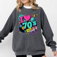 I Love The 70s Retro Cassette Roller Vinyl Disco Nostalgia Premium Tri-Blend Comfort Colors Sweatshirt Pepper