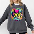 I Love The 70s Retro Cassette Roller Vinyl Nostalgia Vibes Premium Tri-Blend Comfort Colors Sweatshirt Pepper