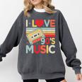 I Love 90's Music Retro Style Nostalgia Cassette 1990s Party Premium Tri-Blend Comfort Colors Sweatshirt Pepper