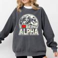 I Love Being Alpha Moonlit Wolf Meme Alpha Introvert Comfort Colors Sweatshirt Pepper I Love Being Alpha Moonlit Wolf Meme Alpha Introvert Comfort Colors Sweatshirt Pepper