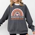MASTER OF EDUCATION ROCK Master Graduation Comfort Colors Sweatshirt Pepper
