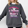 Master University Degree Master Graduation Party Girl Comfort Colors Sweatshirt Pepper