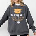Mastered It 2024 Masters Degree Graduation Graduate Mba Comfort Colors Sweatshirt Pepper