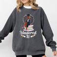 Mastered It Black Girl Masters Degree Graduation Black Queen Comfort Colors Sweatshirt Pepper