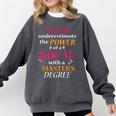 Masters Degree Graduation MPH Social Work Comfort Colors Sweatshirt Pepper