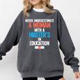 Masters In Education Degree Graduation Women MeD Comfort Colors Sweatshirt Pepper