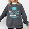 Masters Of Social Work Loading MSW Graduation Future Social Comfort Colors Sweatshirt Pepper