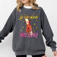 By Any Means Necessary Graduation HBCU Educated Girl Comfort Colors Sweatshirt Pepper