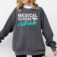 Medical School Survivor Med Student Graduation Comfort Colors Sweatshirt Pepper