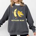 Medium Mature Banana Banana Real School Graduation Celebrations Comfort Colors Sweatshirt Pepper