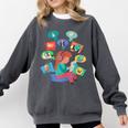 Memes Speak Louder Introvert Anti People Meme Lovers Quiet Comfort Colors Sweatshirt Pepper