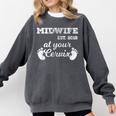 Midwife Est 2018 At Your Cervix Graduation Comfort Colors Sweatshirt Pepper