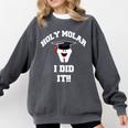 Molar Dentist Dental Hygienist Graduation Shirt Comfort Colors Sweatshirt Pepper