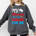My Mommy Did It And She Did It For Me Mom Nurse Graduation Comfort Colors Sweatshirt Pepper