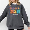 MSW Est 2025 Graduation School Social Worker Shirt Master Comfort Colors Sweatshirt Pepper
