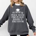 Musical Theater Major Graduation Comfort Colors Sweatshirt Pepper