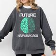 Neuro Surgeon Brain Student Graduation Future Neurosurgeon Comfort Colors Sweatshirt Pepper