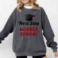 Next Stop Middle School Graduation Comfort Colors Sweatshirt Pepper