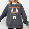 No Prob Llama Birthday Graduation Women Kids Girls Comfort Colors Sweatshirt Pepper