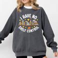 I Have No Shelf Control Witty Book Lover Artwork Comfort Colors Sweatshirt Pepper
