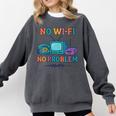 No Wi-Fi No Problem – Retro Dial Up Tech Nostalgia Comfort Colors Sweatshirt Pepper