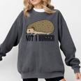 Not A Hugger Hedgehog Introvert Sarcasm Antisocial Comfort Colors Sweatshirt Pepper