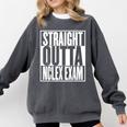 Nurse The Straight Outta NCLEX Graduation RN Gift Tshirt Comfort Colors Sweatshirt Pepper