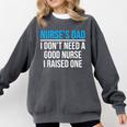 Nurse's Dad Father Nursing School Graduation Comfort Colors Sweatshirt Pepper