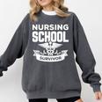 Nursing School Survivor Senior Nurse Graduation TShirt Comfort Colors Sweatshirt Pepper