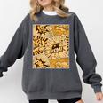 Orange Comic Book Orange Color Graphic Premium Tri-Blend Comfort Colors Sweatshirt Pepper